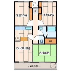 クレストヒルズの物件間取画像